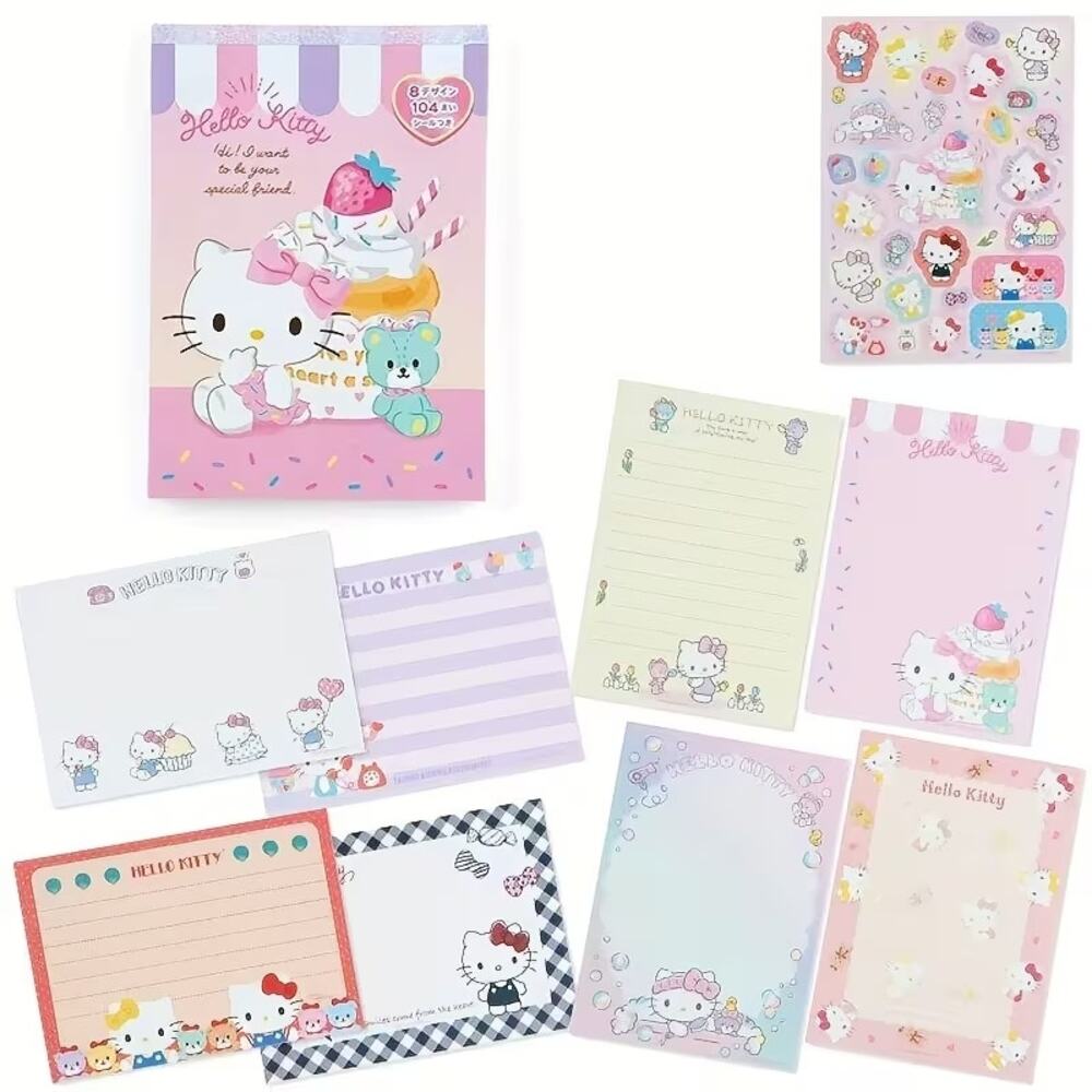 #6903 Hello Kitty & Friends - Hello Kitty Liceced Stationary Book - 128 pages